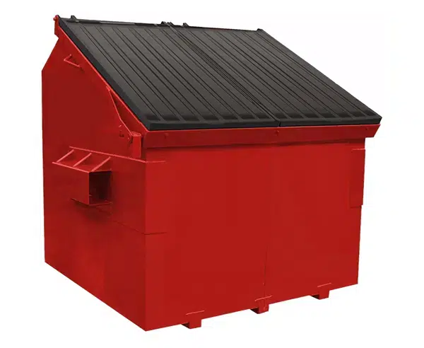 Conteneur de 6 verges robuste pour commerces et petits chantiers.